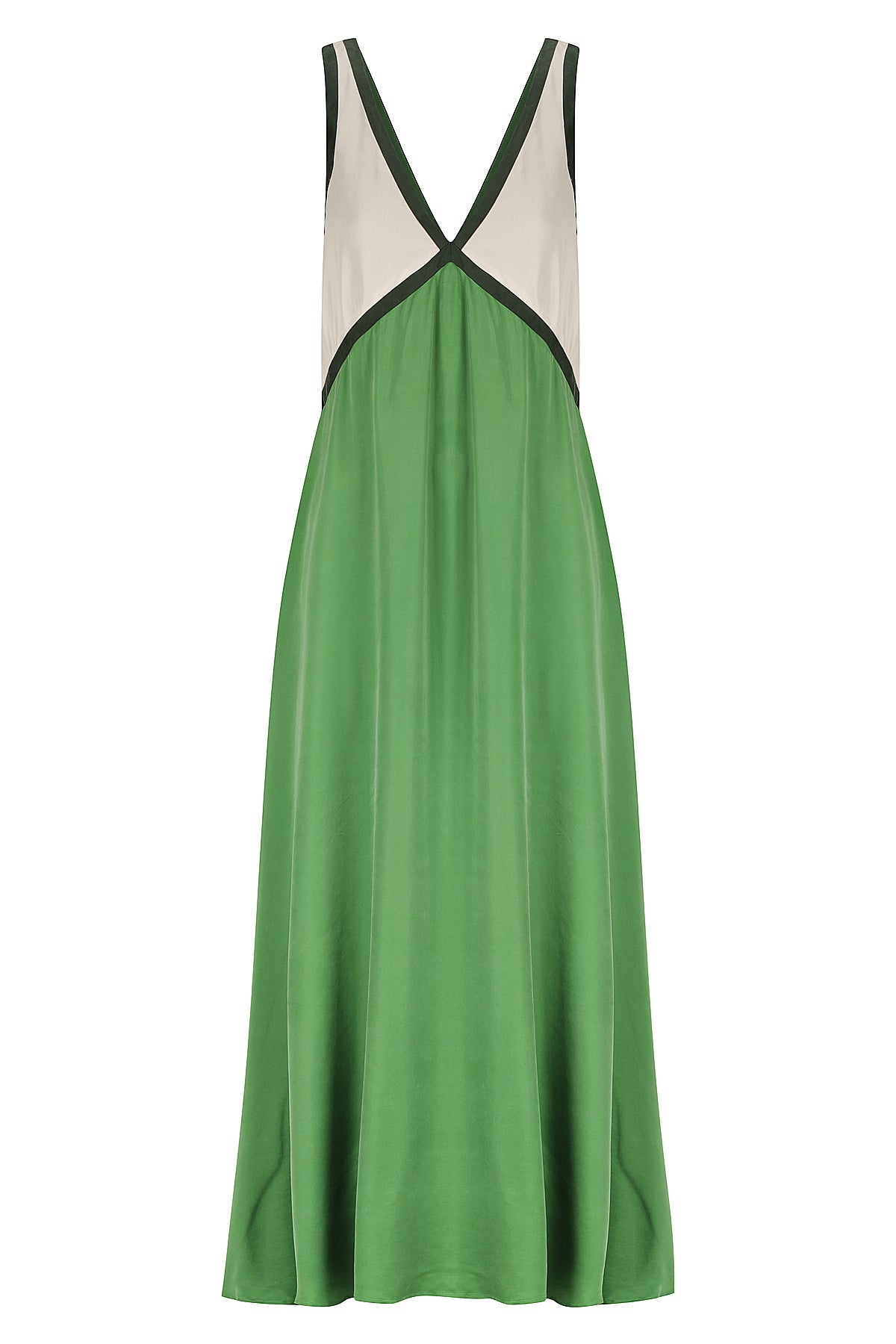 Naomi Striped Green Dress