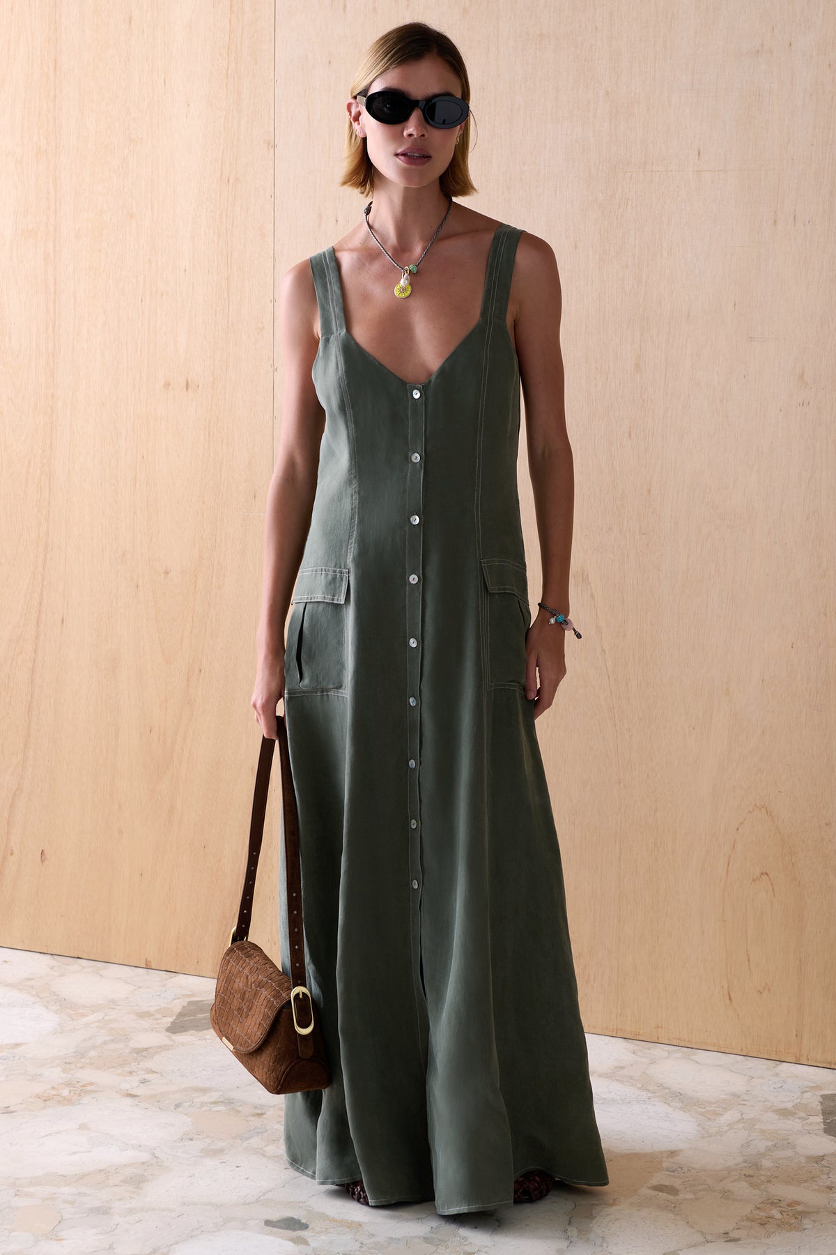 THE MARLA CUPRO DRESS