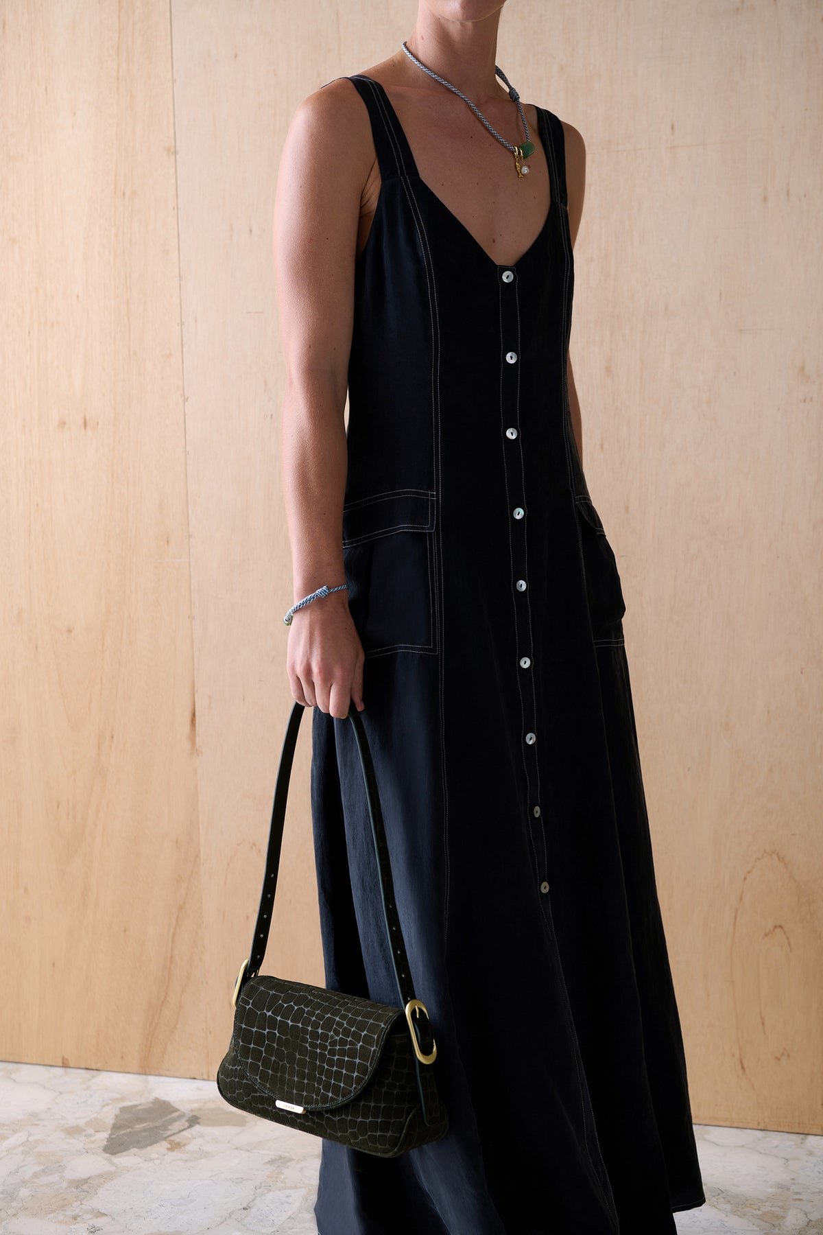 THE MARLA CUPRO DRESS