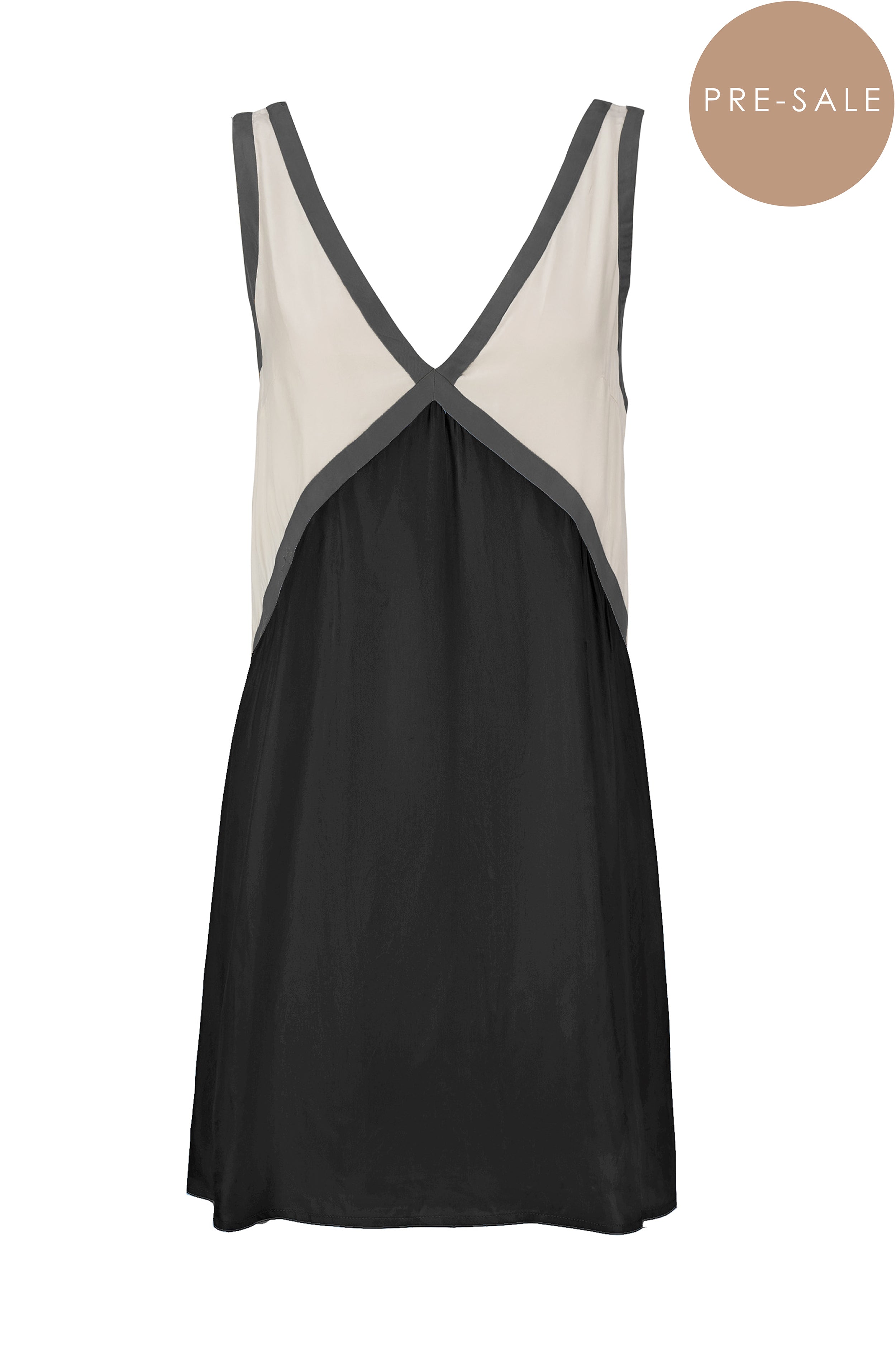 THE ADRIANA CUPRO MINI DRESS