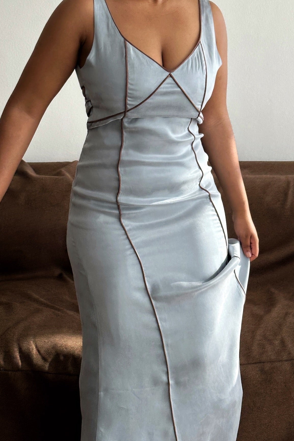 THE ESTHER CUPRO DRESS