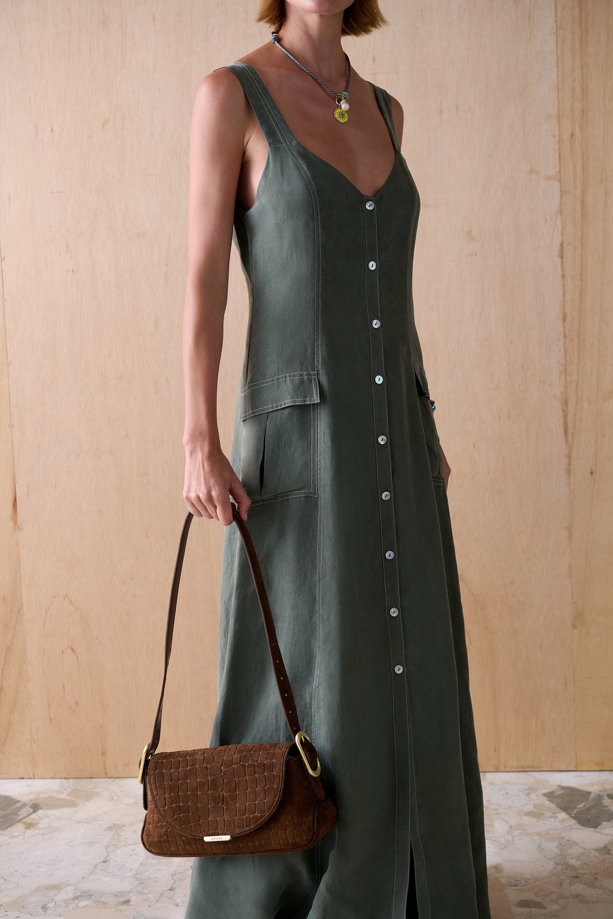 THE MARLA CUPRO DRESS