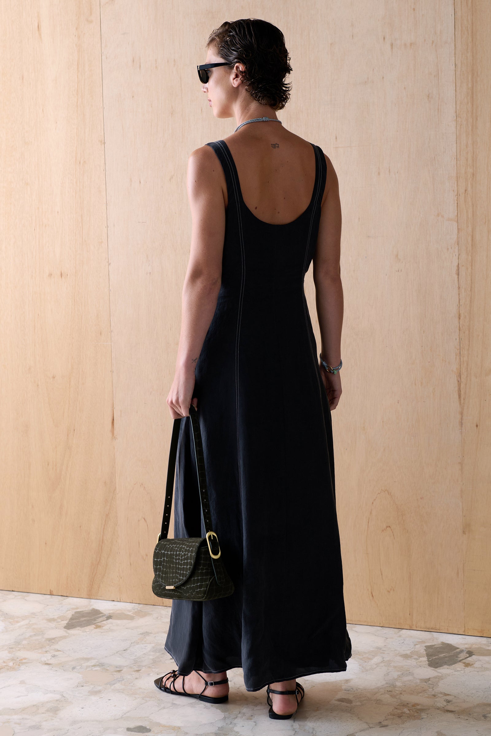 THE MARLA CUPRO DRESS