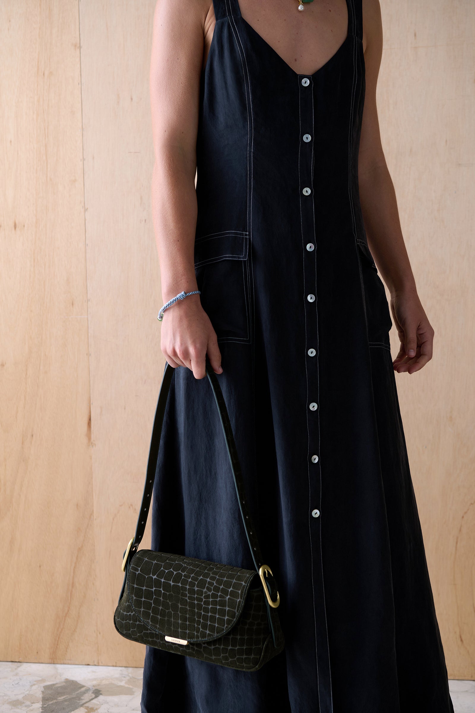 THE MARLA CUPRO DRESS