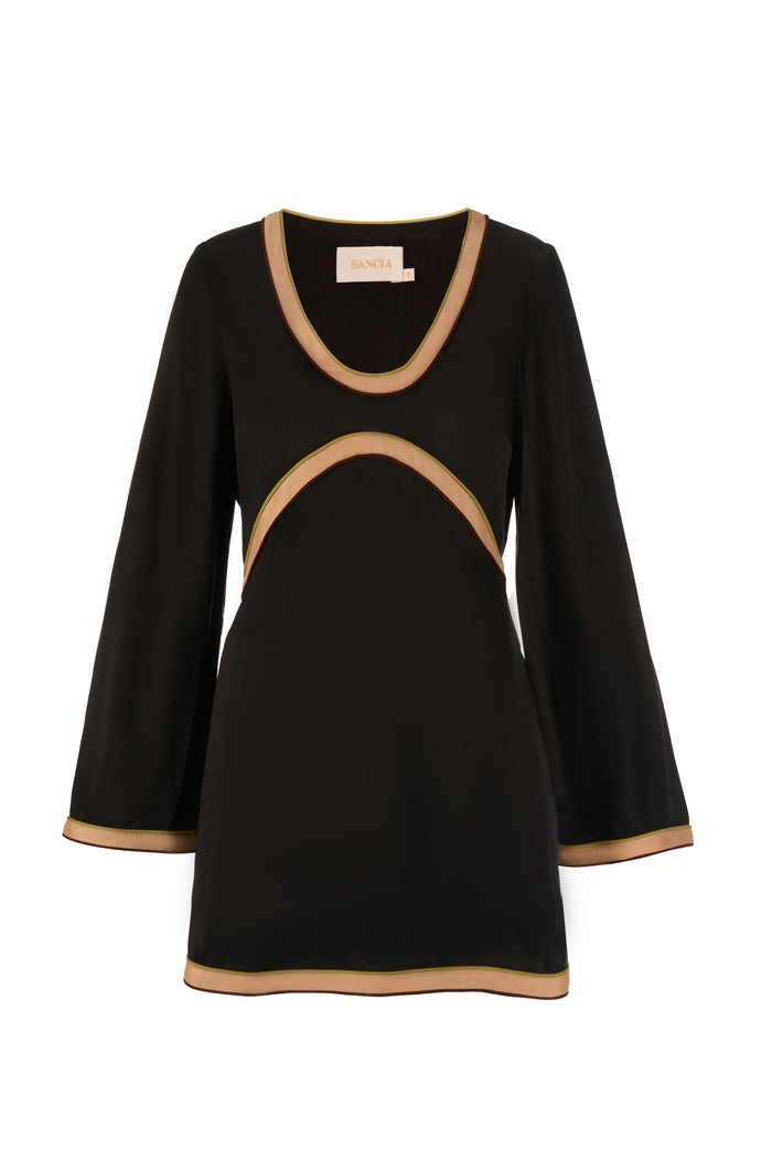 Bundle 3 - Luella Dress in Black & Evalia Plain Scarf
