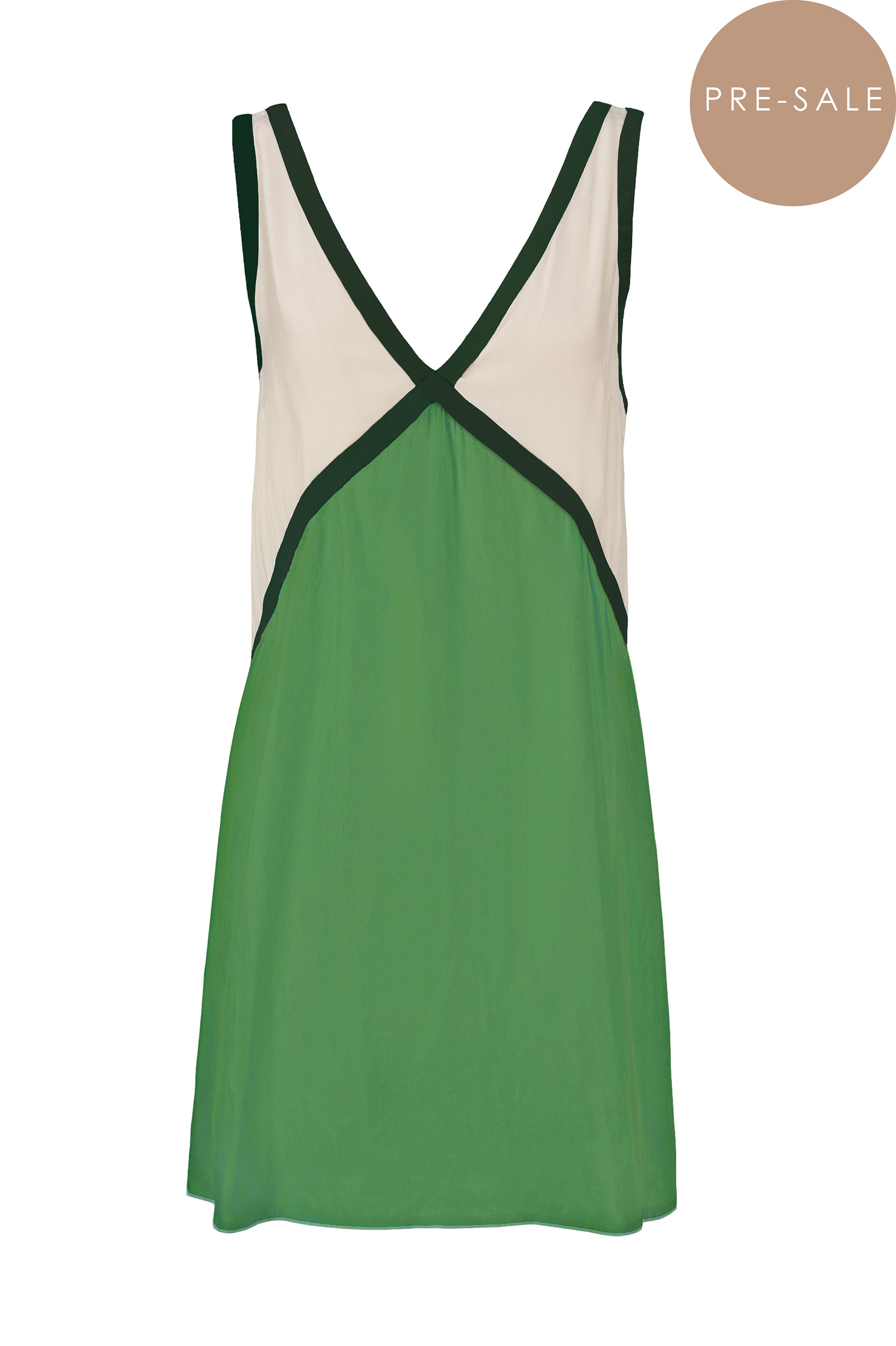 THE ADRIANA CUPRO MINI DRESS