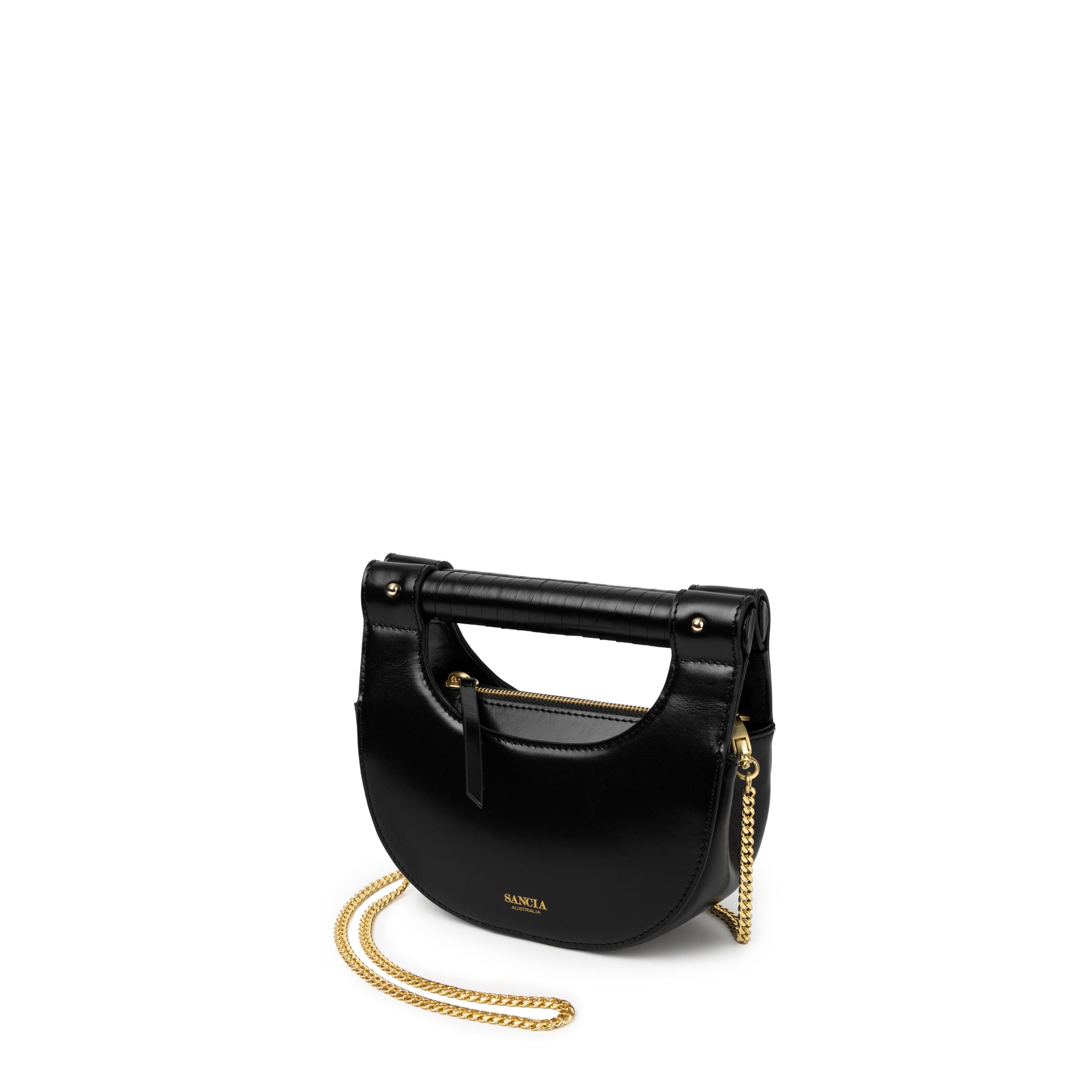 Sancia The Montero Bag - Black Lizard