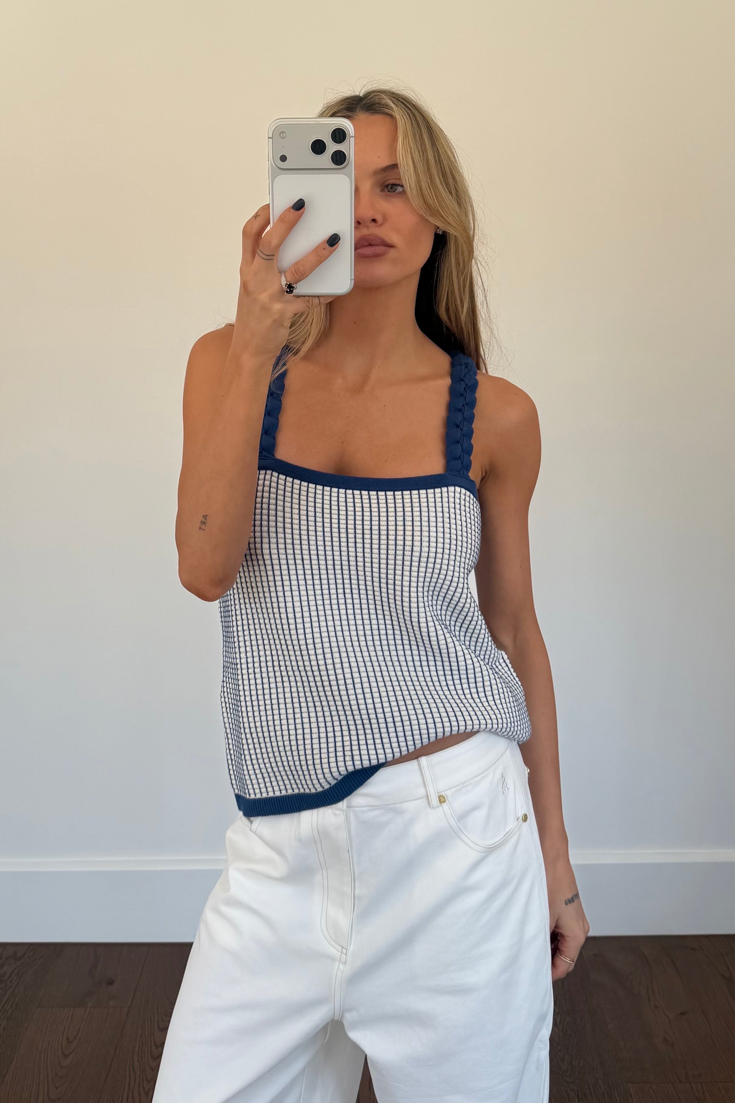 THE WYLER COTTON KNIT TOP