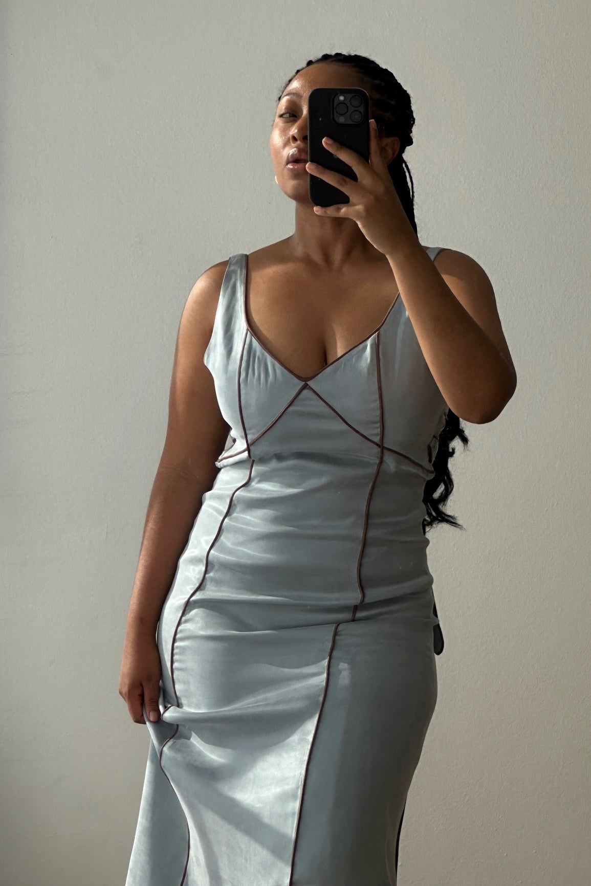 THE ESTHER CUPRO DRESS